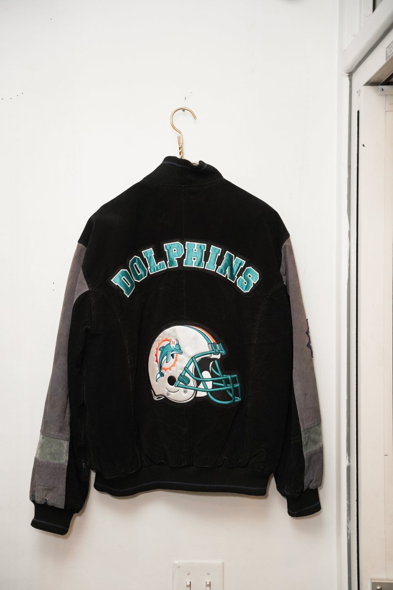 Vintage Miami Dolphins Suede Jacket Medium - Keep It Classic