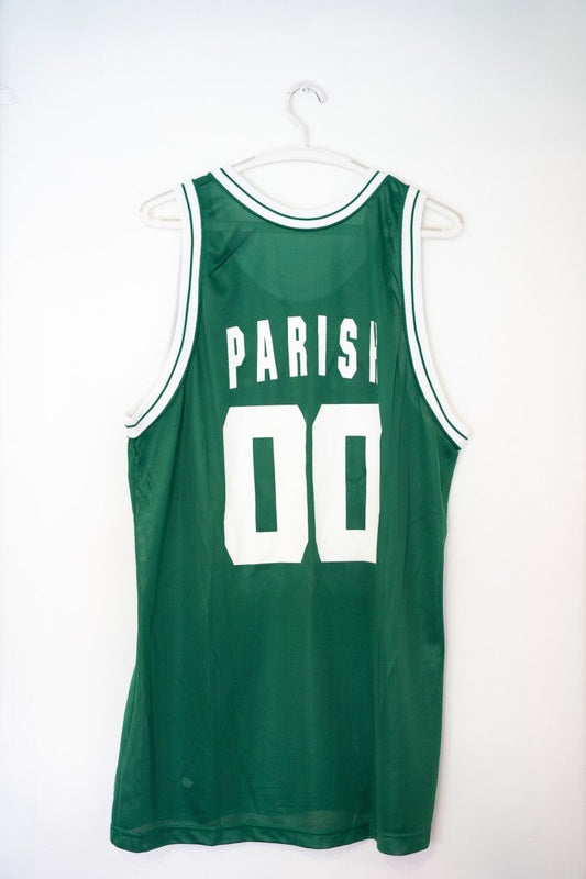 Vintage NBA Champion Boston Celtics Robert Parrish Autographed Jersey Sz 48 XL - Keep It Classic