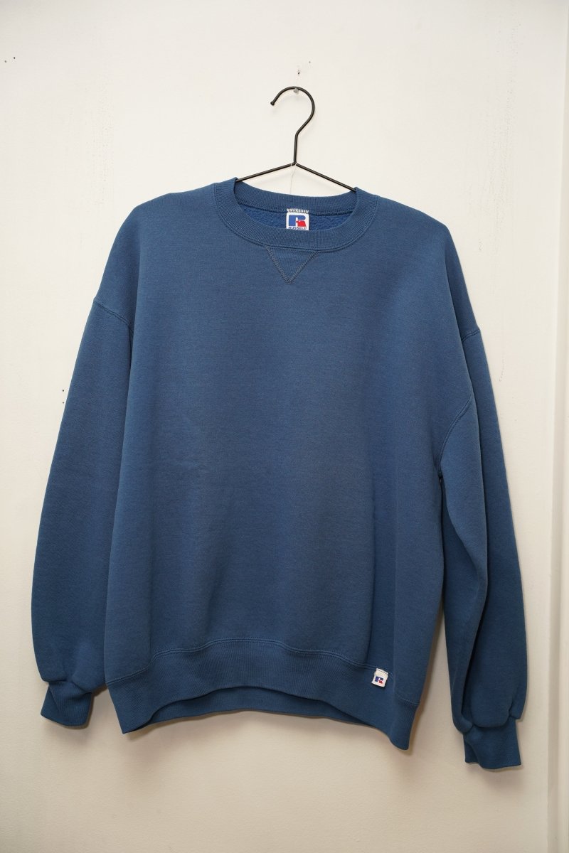 Vintage Russell Athletic Blue Blank Sweater - Keep It Classic