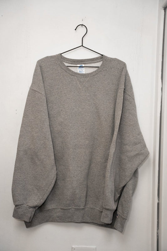 Vintage Russell Athletic Gray Blank Sweater - Keep It Classic