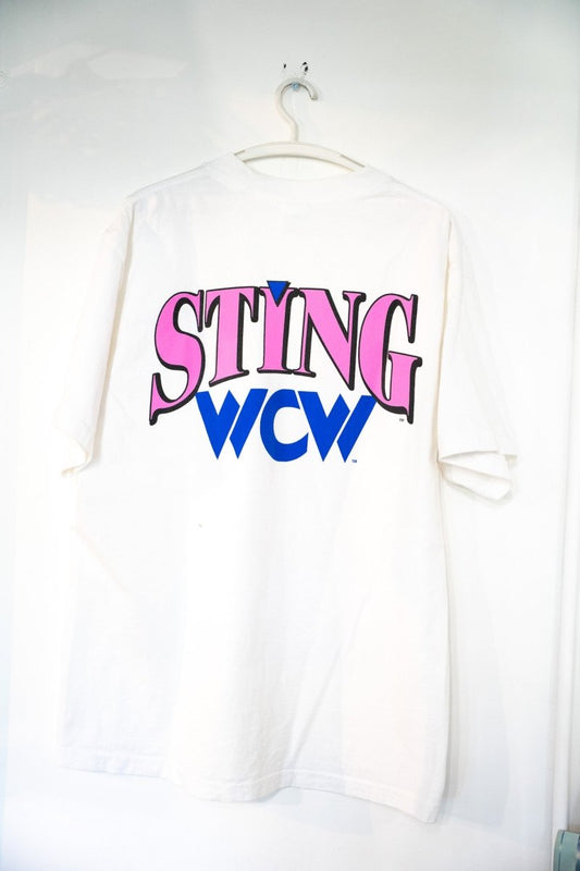 WCW Sting Big Head Modern Boot T-Shirt Size L - Keep It Classic