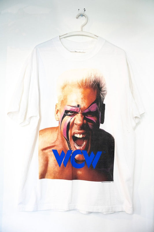 WCW Sting Big Head Modern Boot T-Shirt Size L - Keep It Classic