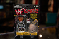 WWF Bungeez Stone Cold Steve Austin figure, 1990s wrestling action toy with bungee cord attachment and articulated limbs