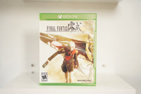 Xbox One Final Fantasy Type-0 HD case Ace blonde warrior red cape military uniform FINAL FANTASY kanji HD gold Square Enix Mature