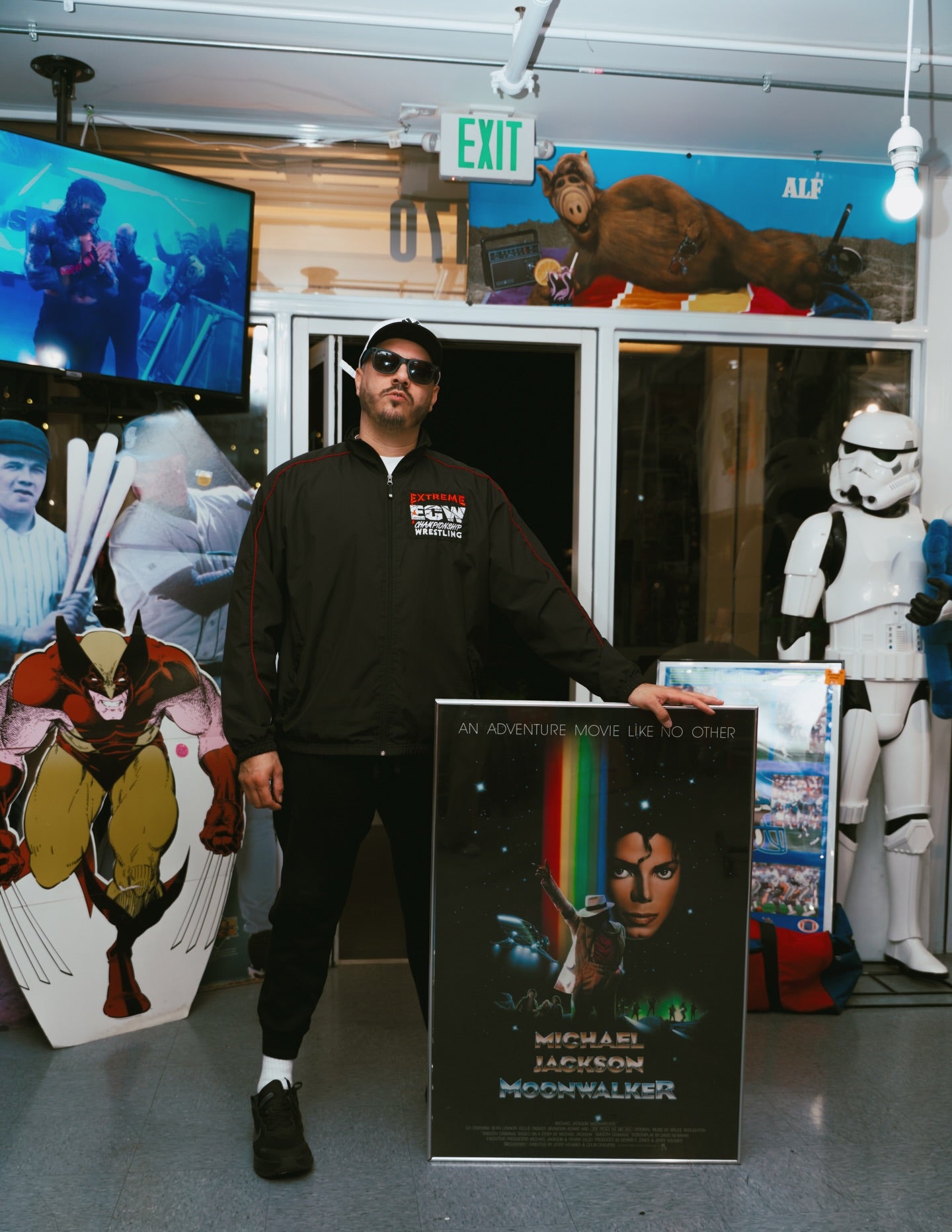 Original 1988 Michael Jackson Moonwalker movie poster