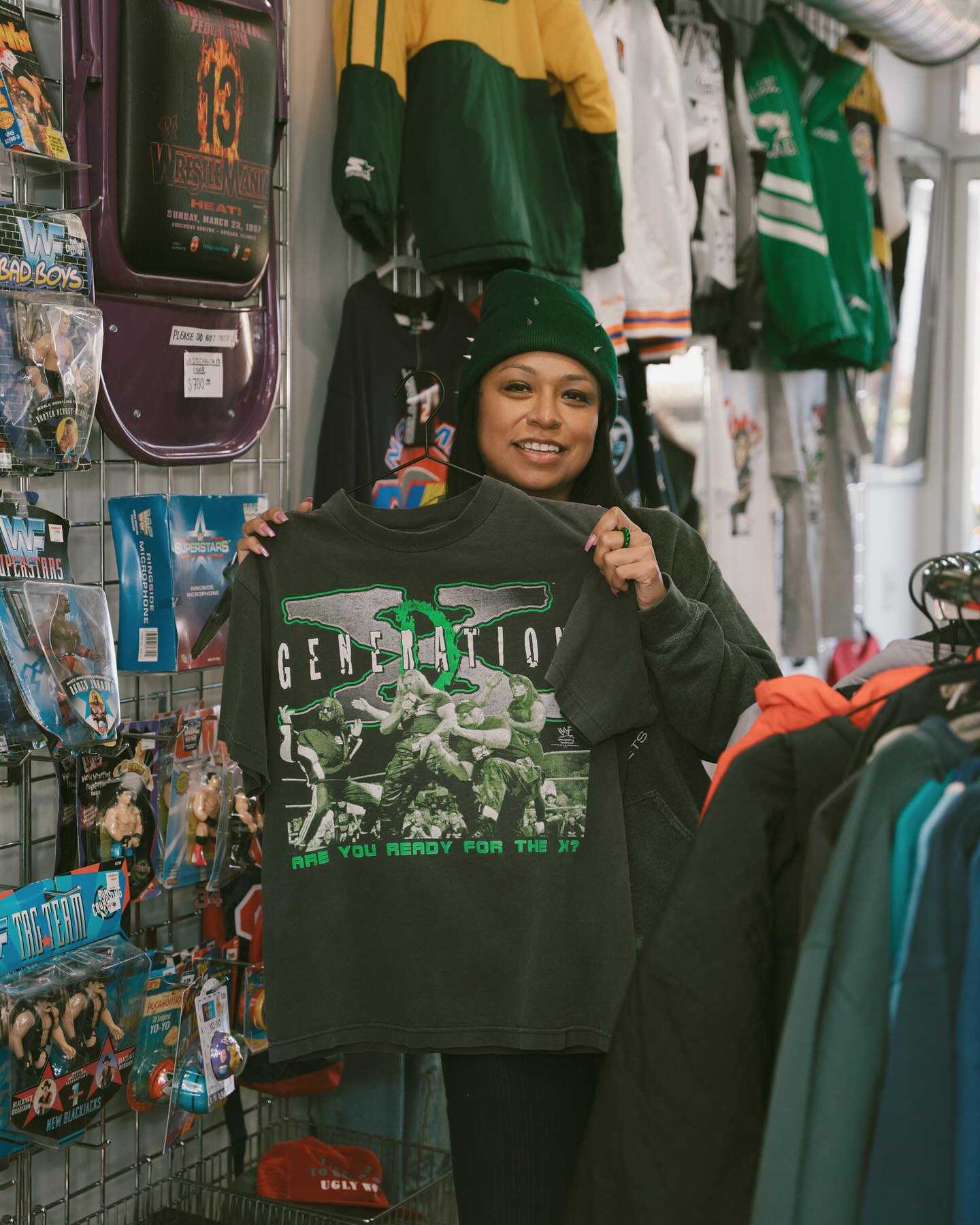 Customer wearing vintage DX Degeneration X shirt from the shop