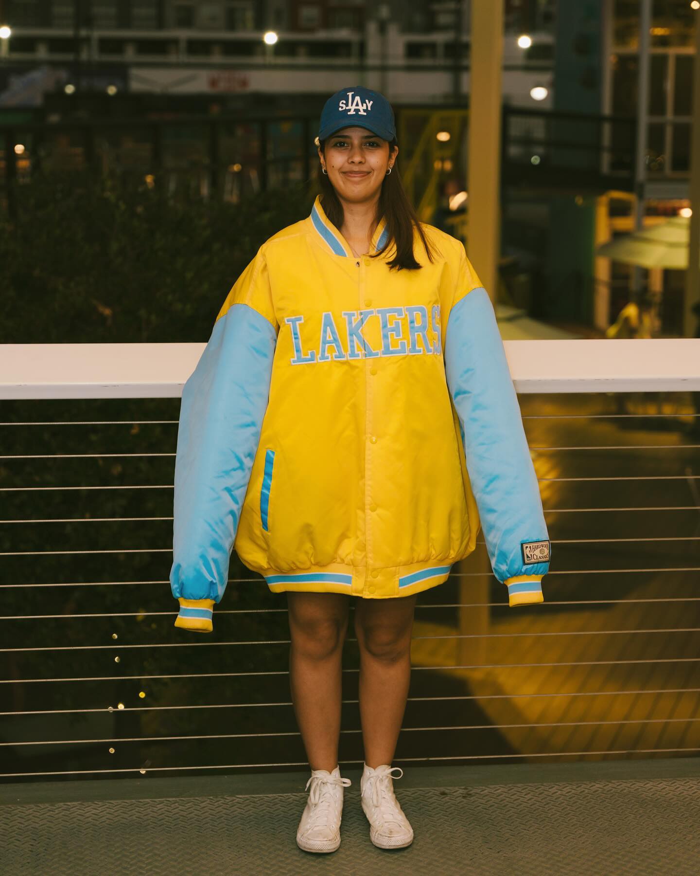 G-III Minneapolis Lakers satin Hardwood Classics jacket